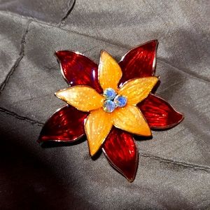 L-1 lot Poinsettia  brooche